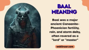 Baal Meaning