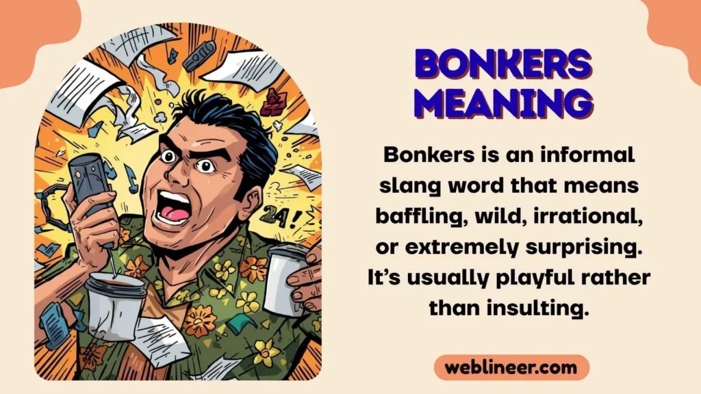 Bonkers meaning