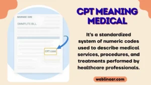 CPT Meaning Medical