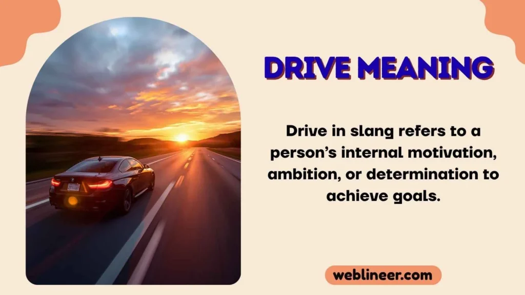 Drive Meaning