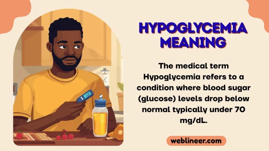 Hypoglycemia Meaning
