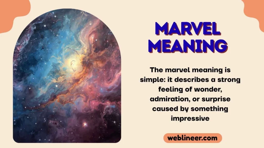 Marvel Meaning