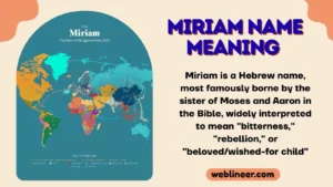 Miriam Name Meaning