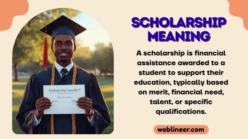 Scholarship Meaning