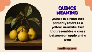 Quince Meaning